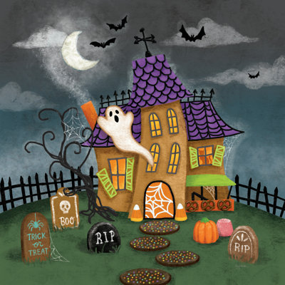 «Spooky Shanty» par Mary Urban - impression sur toile tendue