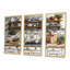 «Gray Country Kitchen Rustic Charm II», ensemble d'art mural-1004952982-1004952983