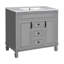 Meuble-lavabo moderne de 36 pouces avec lavabo supérieur, 2 portes à fermeture douce et beaucoup de rangement pour une conception élégante et fonctionnelle-616078211
