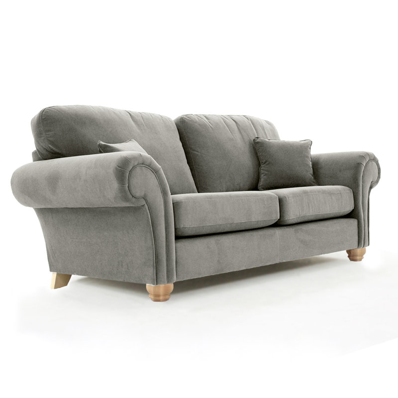 Foreston 2 Seater Velvet Sofa, Grey