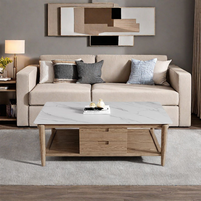Table basse moderne avec rangement Rockboard
