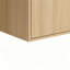 Meuble-lavabo mural 24 po avec lavabo en céramique blanche et porte à fermeture en douceur, emballage KD, chêne clair-170968379-170968376