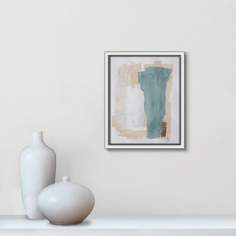 Together We Work-II by - Floater Frame Print on Canvas, Espresso Framed, 15.5" H x 12.5" W x 2" D