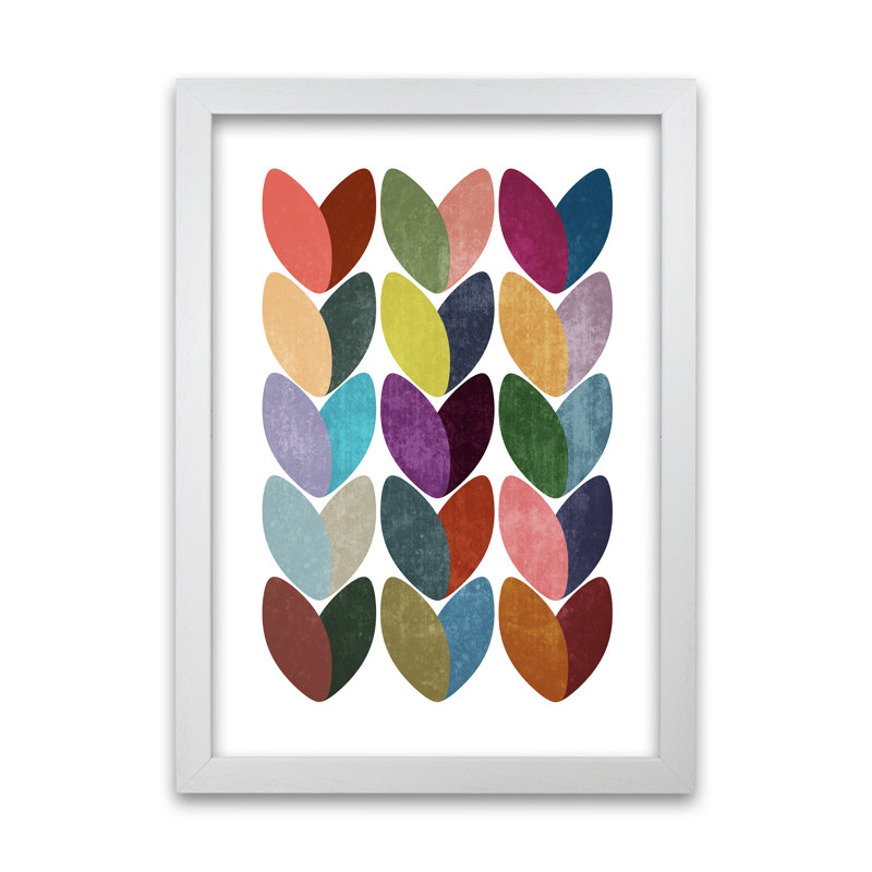 Scandinavian On White - Print, 59cm H x 42cm W x 3cm D, White Frame