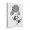 Art mural rétro sur bois fleur, design par Kelly Donovan