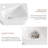 Modern Wall-Mounted Rectangular Vessel Sink for Bathroom Vanity