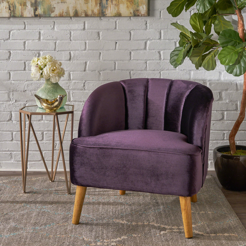 Fauteuil, Velours mûre