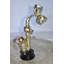 Farlay Modern Art of a Saxophone Player Bronze Statue on Marble Size: 7" x 5" x 15"H