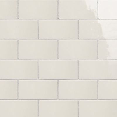 Antic Craquelle 3" x 6" Ceramic Concrete Look Subway Wall Tile