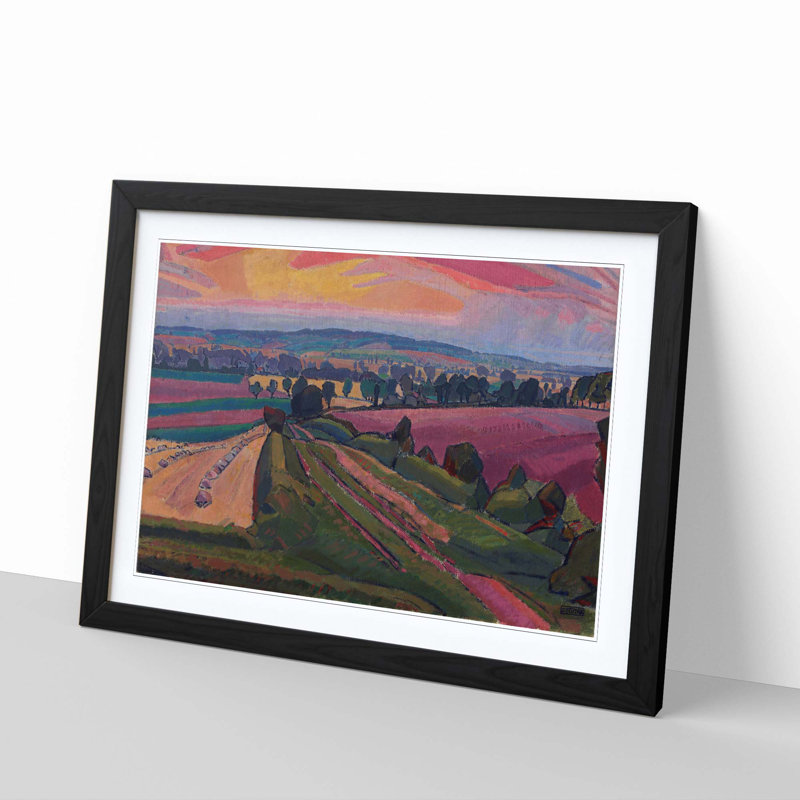 The Icknield Way by Spencer Gore - Framed Print, Black