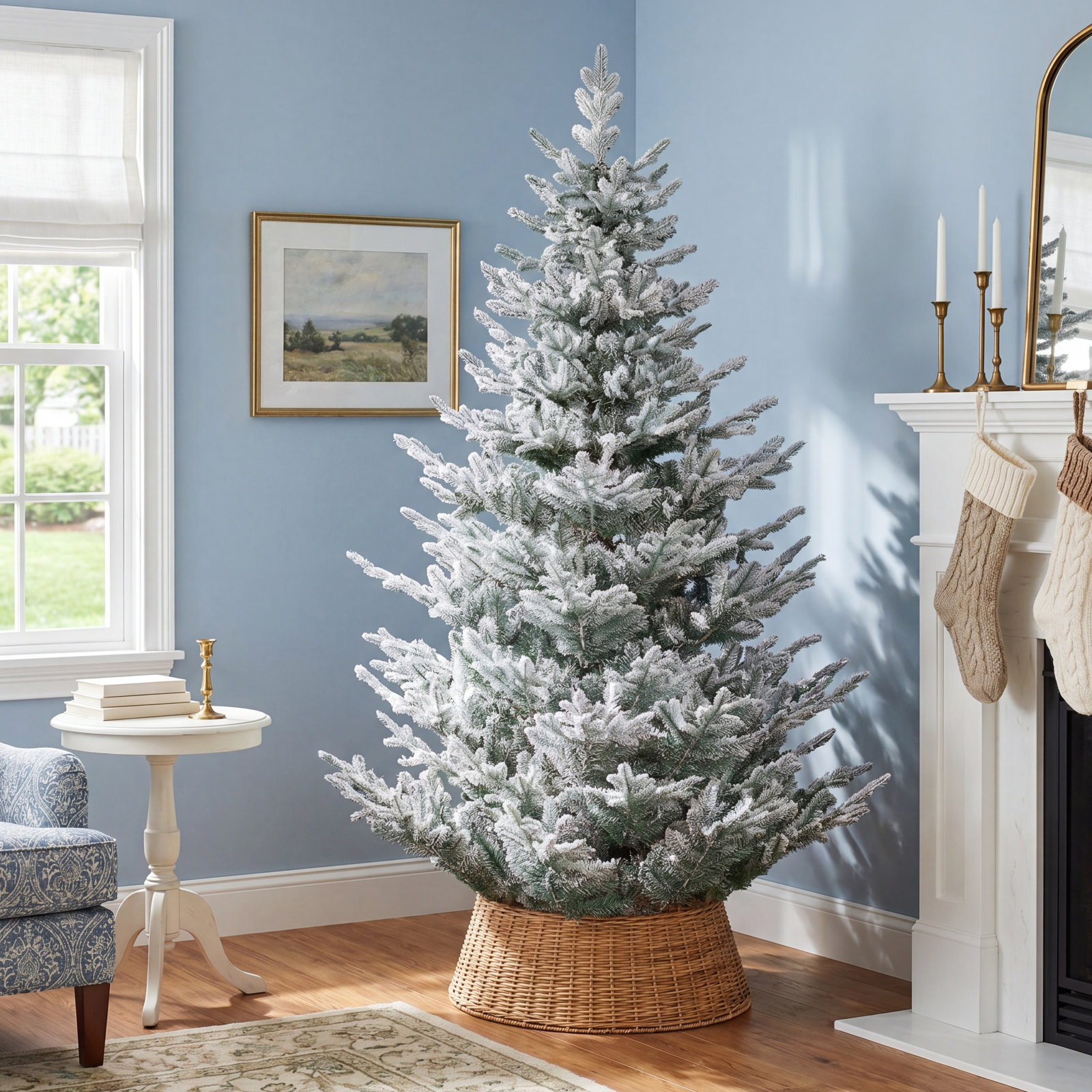 90' Lighted Artificial Spruce Christmas Tree