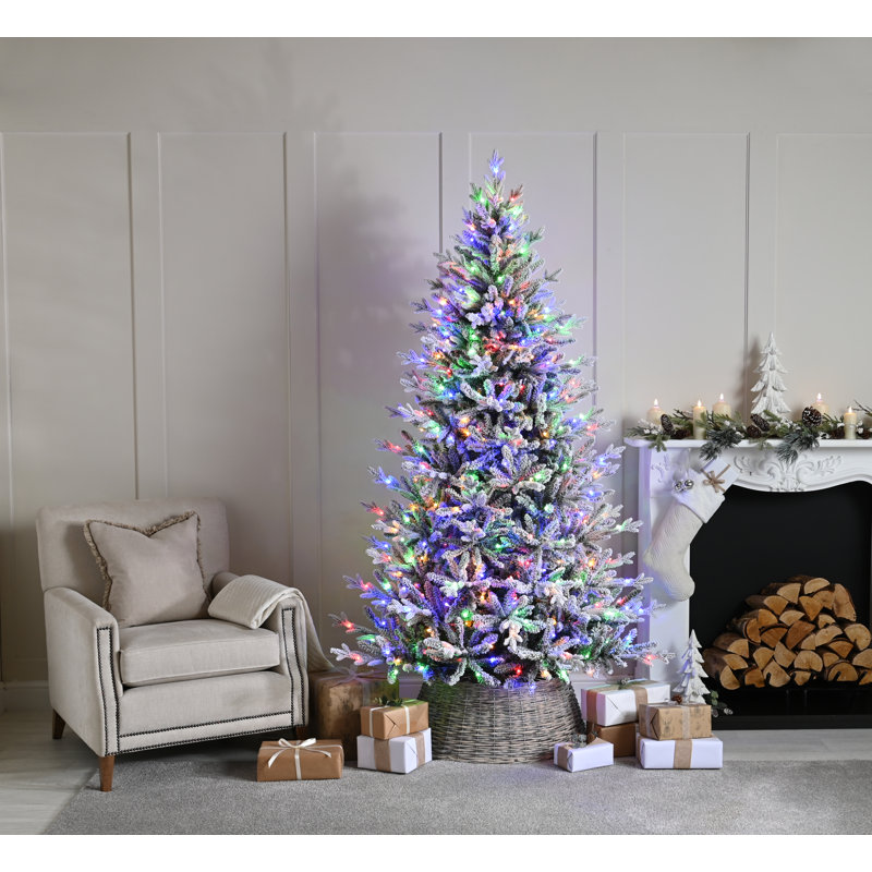 Lighted Artificial Pine Christmas Tree, 3.15ft H