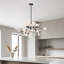 Lustre 8 lumières de luxe Ginkgo, laiton-130770261