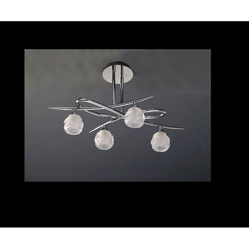 Plafonnier semi-encastré 4 lumières Barloy