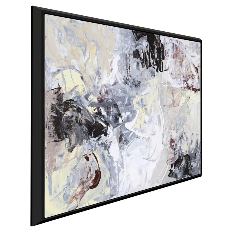 «Past, Présent, Futur», reproduction de peinture acrylique sur toile encadrée, H 27,5 po x l 27,5 po x P 2 po