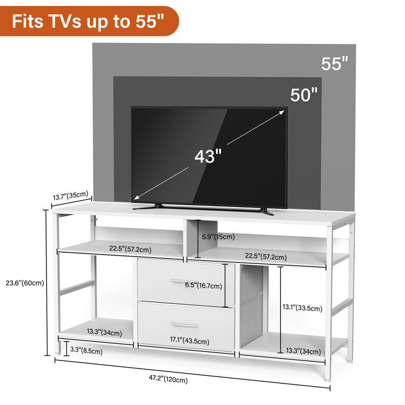 TV Stand for TVs up to 50", White