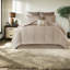 Ensembles de literie brodés, fausse soie Cal King Modern Home Comfort
