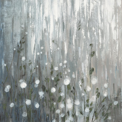January Branches Gray by Silvia Vassileva - Wrapped Canvas Painting