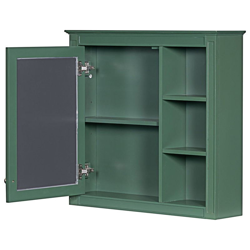 Armoire à pharmacie murale avec miroir, Vert