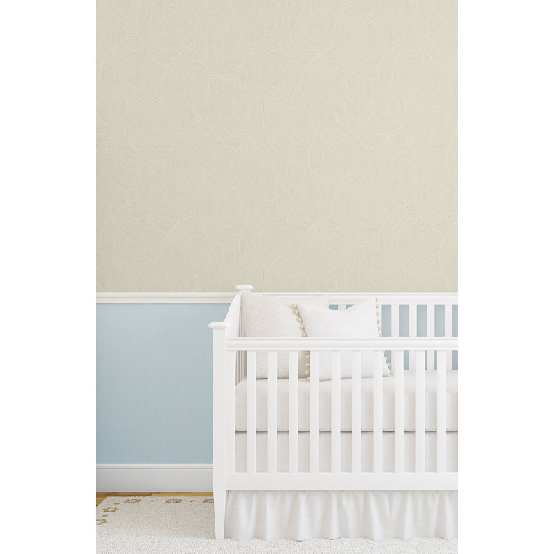 Rouleau de papier peint adhésif L 18 pi x l 20,9 po Manuell Swirl Geo, Beige