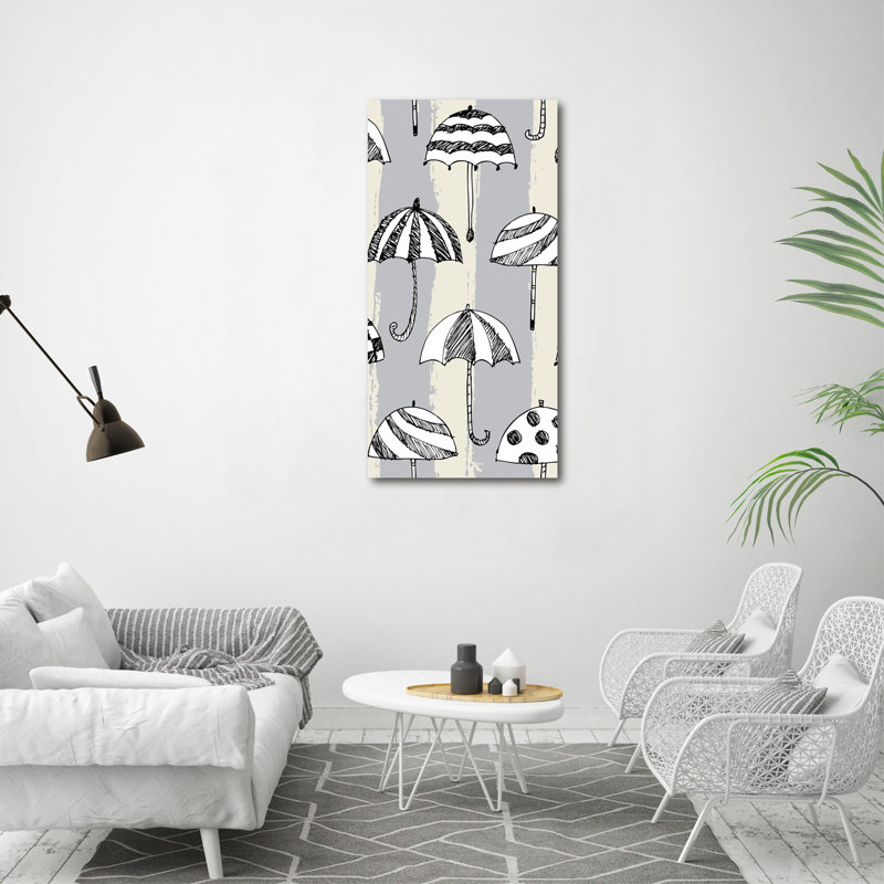 Umbrellas - Wrapped Canvas Print, 120cm H x 60cm W