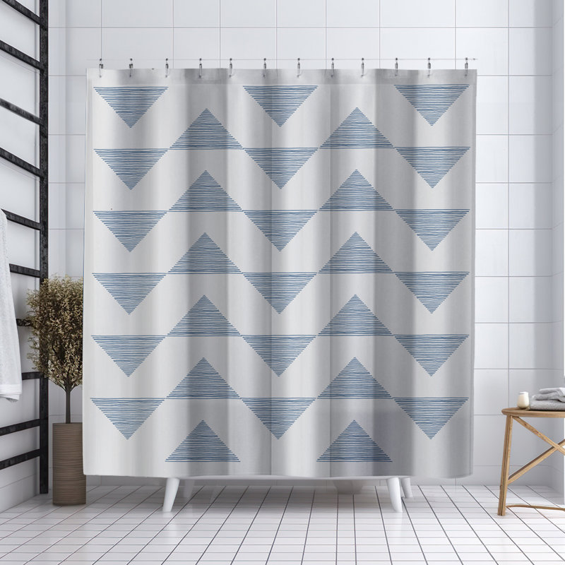 Rideau de douche Coco, Bleu marine