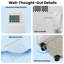 8000 BTU Portable Air Conditioner, 4-In-1 Cooling / Dehumidifier / Fan / Sleep Mode, Remote Control, 24H Timer, For Rooms Up To 350 Sq.Ft