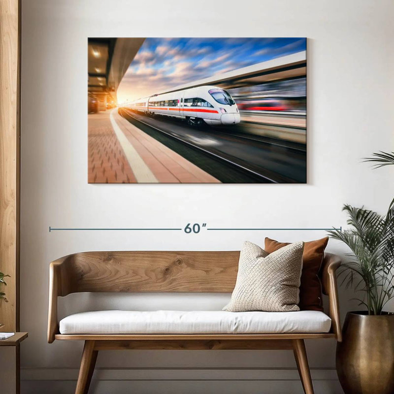 Mehar High Speed Train, 30" H x 45" W