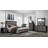 Soluto Grey And Black Queen Bed