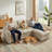 90.9'' L-Shaped Pull-Out Sofa Bed-624163971