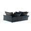 88,93 po rembourré gris, siège profond avec matériaux respirants, convertible pour un tissu et des coussins de repos confortables, une expérience relaxante