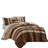 Ensemble d'édredon en microfibre brun 9 pièces-1607768692