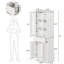 Armoire à linge autoportante Bansal-88203808