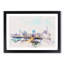 Austin Texas Skyline Watercolour 1 Piece Single Picture Frame Wall Art on MDF-56740796-56740798