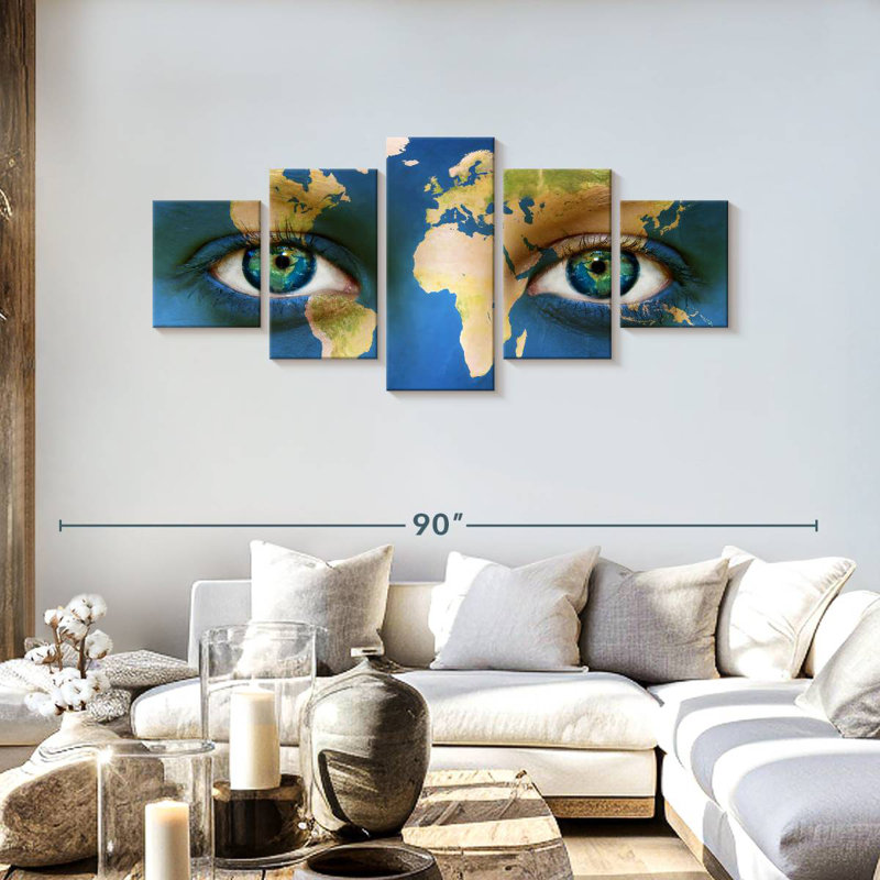 Blue Eyes World Lennon, H 30 po x l 68 po
