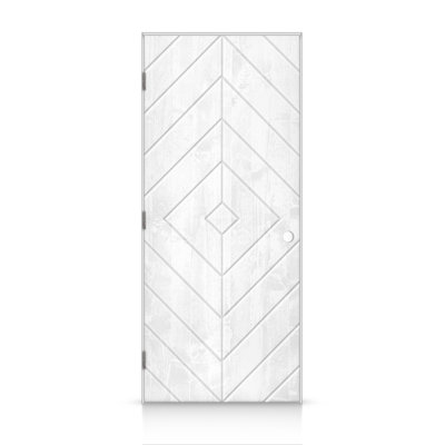 Stained Smooth Pine Wood Single Prehung Interior Door
