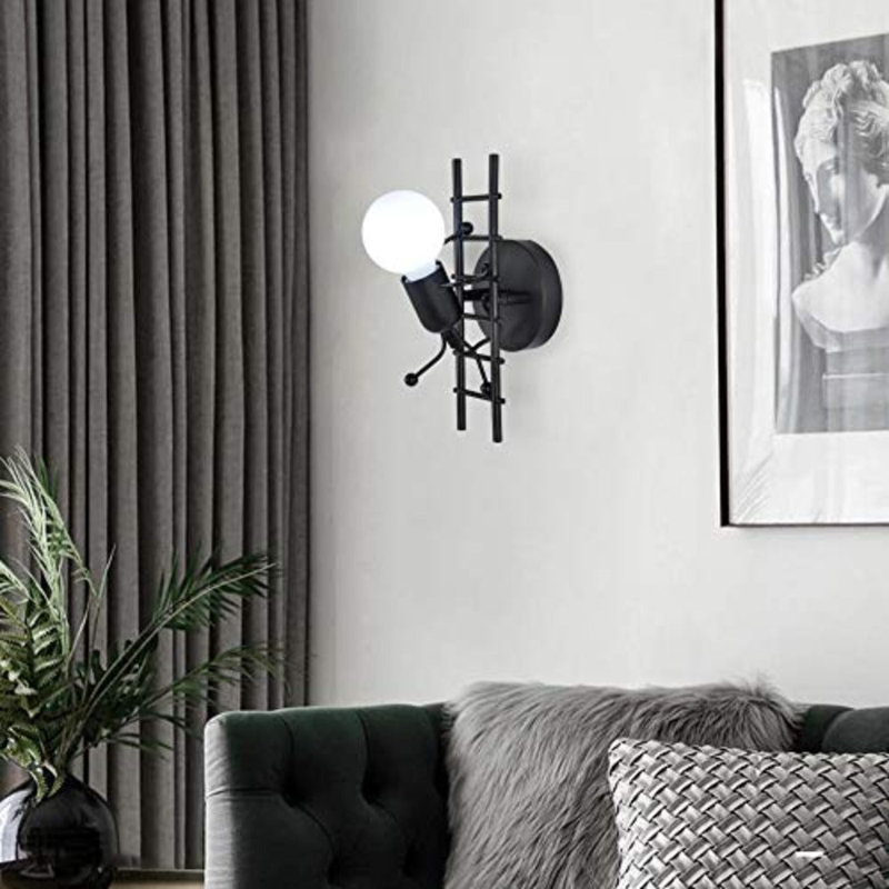 Jenessa Armed Sconce, Black