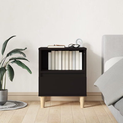 Hasana 40cm W Solid Wood Bedside Table