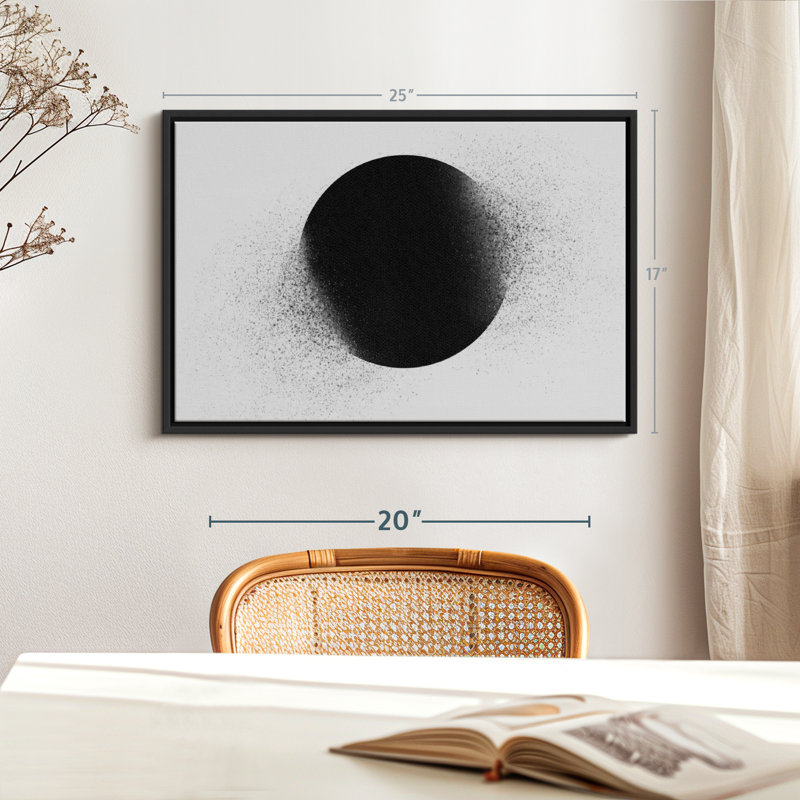 Abstract Geometric Circle Canvas Print, 25" H x 17" W