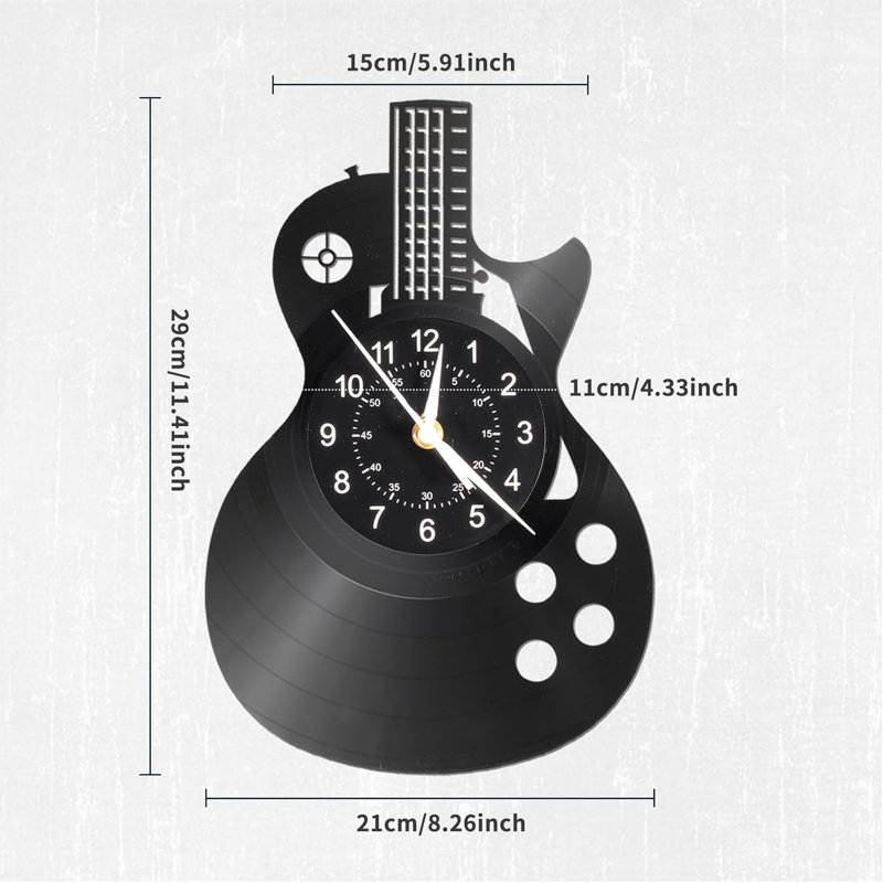 Horloge murale noire