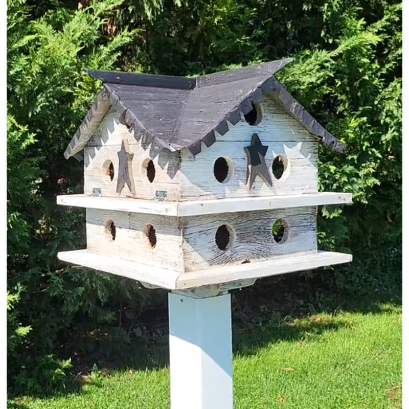 Purple Martin Birdhouse, Victorian, 10 Nesting Compartments