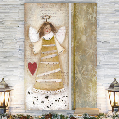 «Cloud Angel with Heart» par Parvez Taj - reproduction d'art sur toile tendue