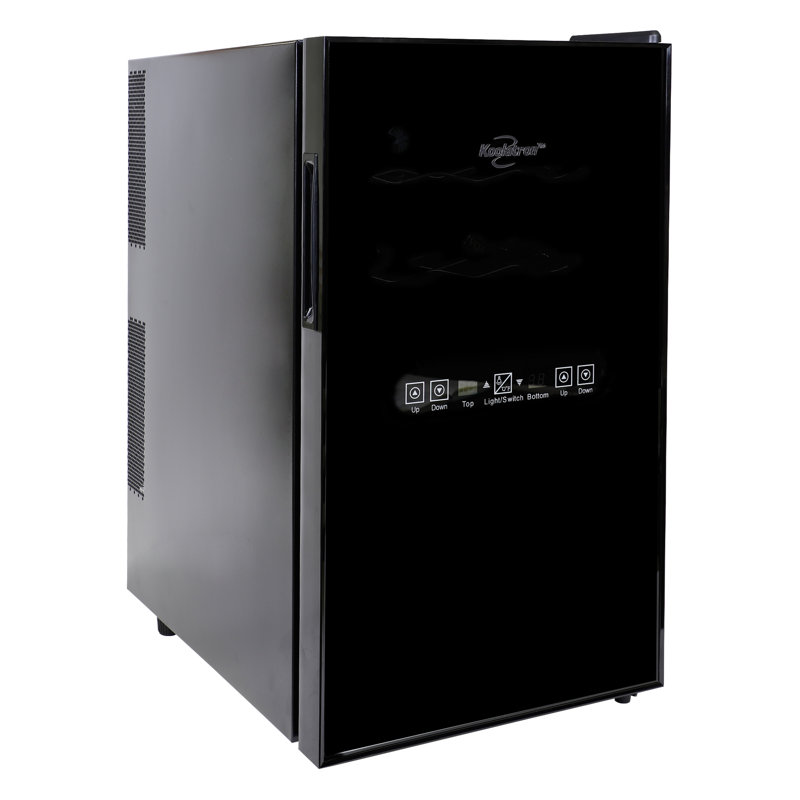 Koolatron 14" 18 Bottle Wine Refrigerator with Dual Zone & Freestanding for Home Bar, Kitchen, Apartment, Condo