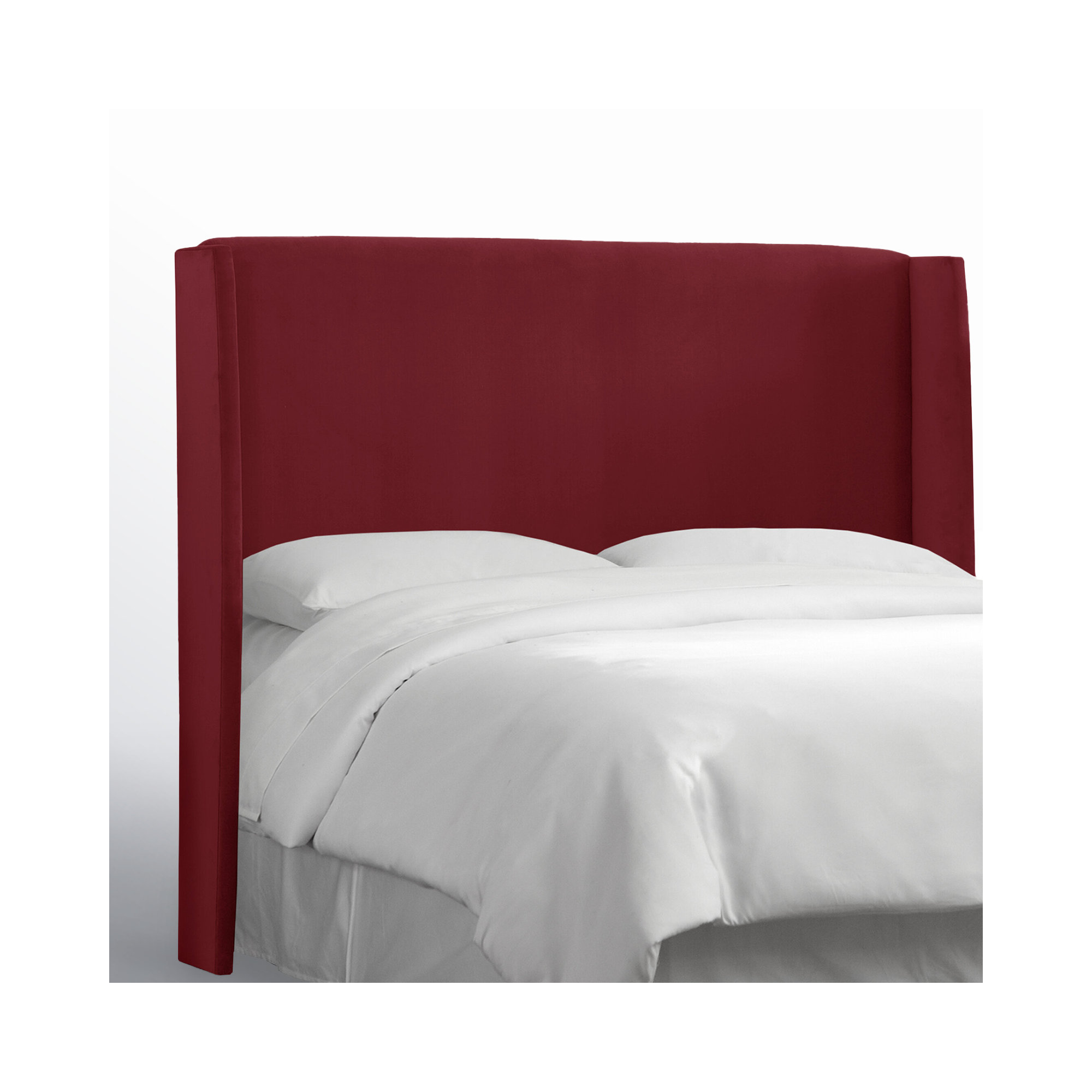 Bellfield Upholstered Headboard, Classic Berry Velvet, Queen