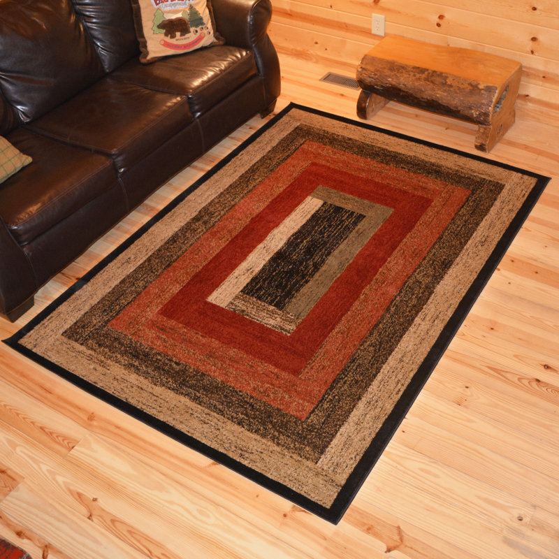Haysi Geometric Indoor Rug, Rectangle 3'11" x 5'3"