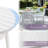  Immie 5 Piece HDPE Outdoor Dining Table Set with Umbrella Hole, White-756552533