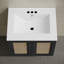 Meuble-lavabo mural 24 po Classe en chêne noir avec trous pour robinet central Classe-1636339475-1636339479
