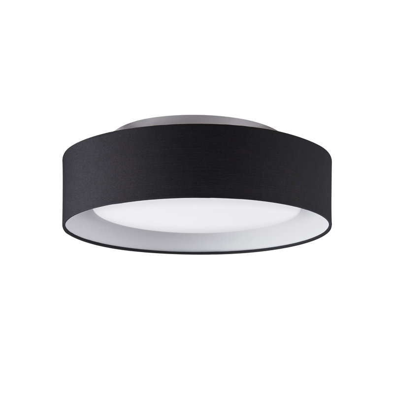 Redbad Flush Mount, Black/White
