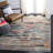 Riccio Abstract Gray/Turquoise/Brown Area Rug-1199664558