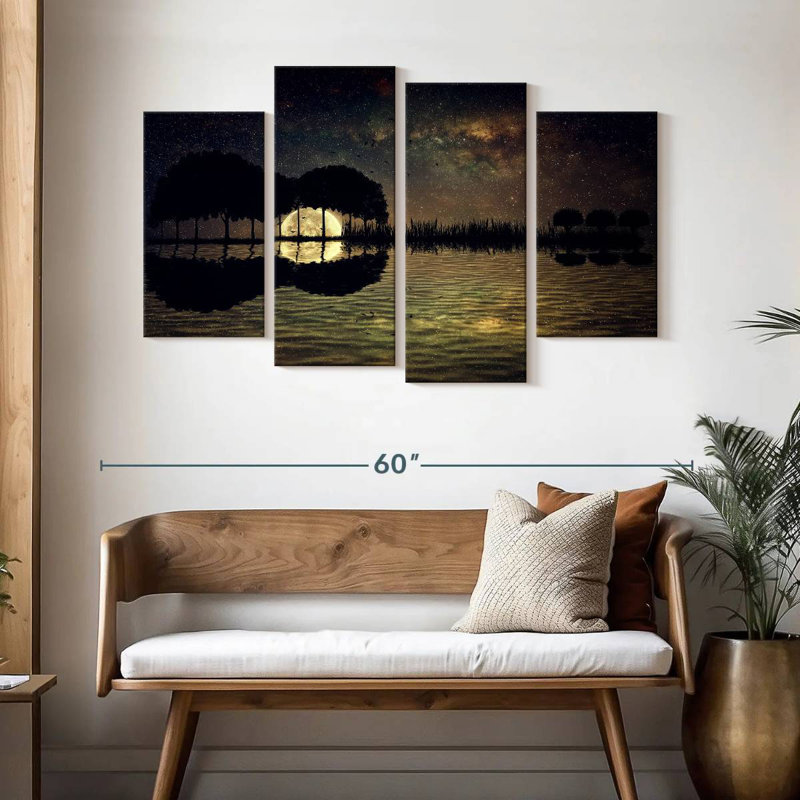 Abarca Guitar Island Moonlight, 32" H x 52" W
